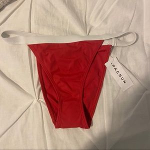 Pacsun Eco Red Bathing Suit Bottoms size XS